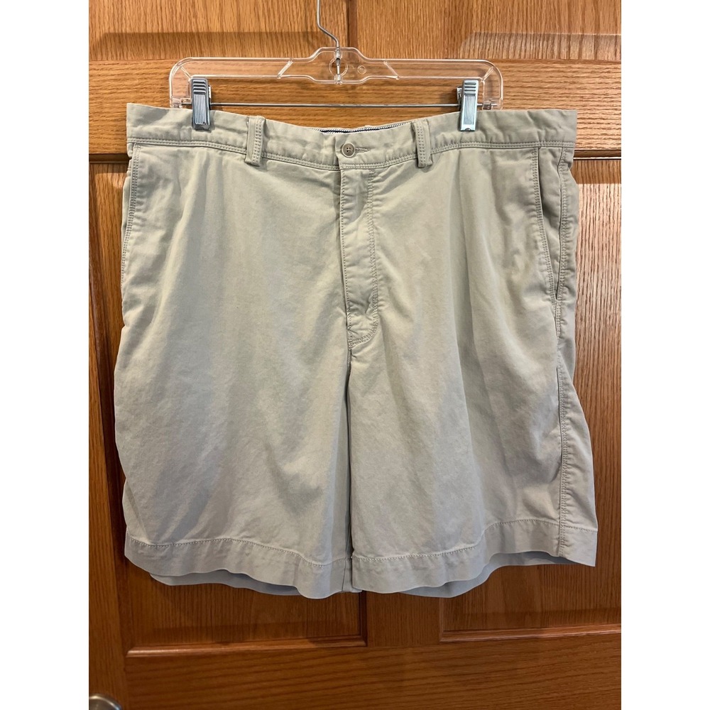 Tommy Bahama Shorts Mens 38 Khaki Tan Cotton Tencel Blend Stretch Chino